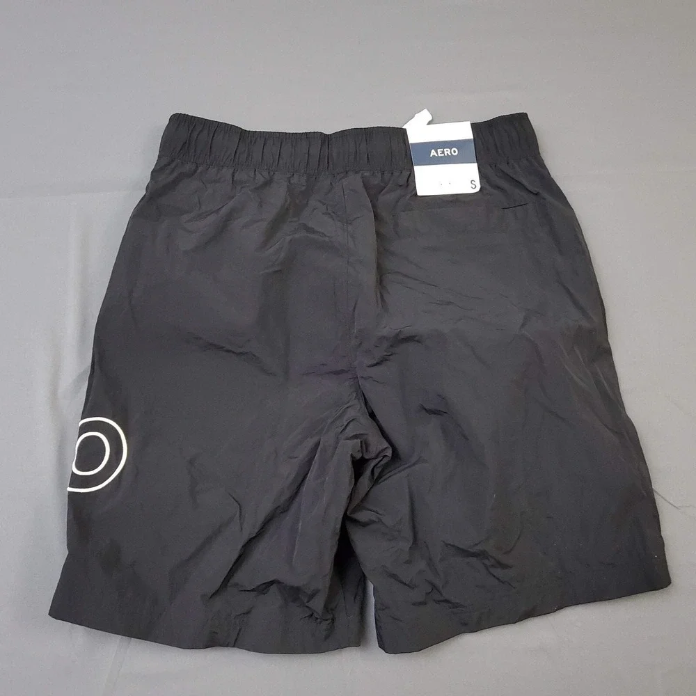 Aeropostale‎ Mens Black Nylon Graphic Board Shorts Swim Trunks Small NWT